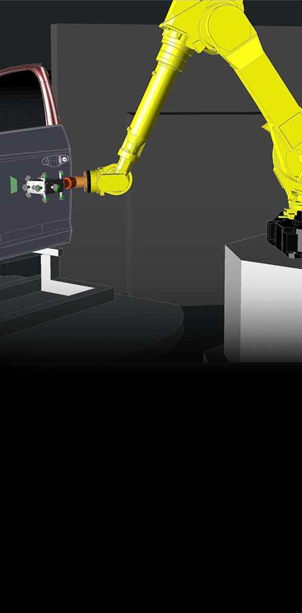 HxGN机器人自动化编程和控制软件,在一个工业设置